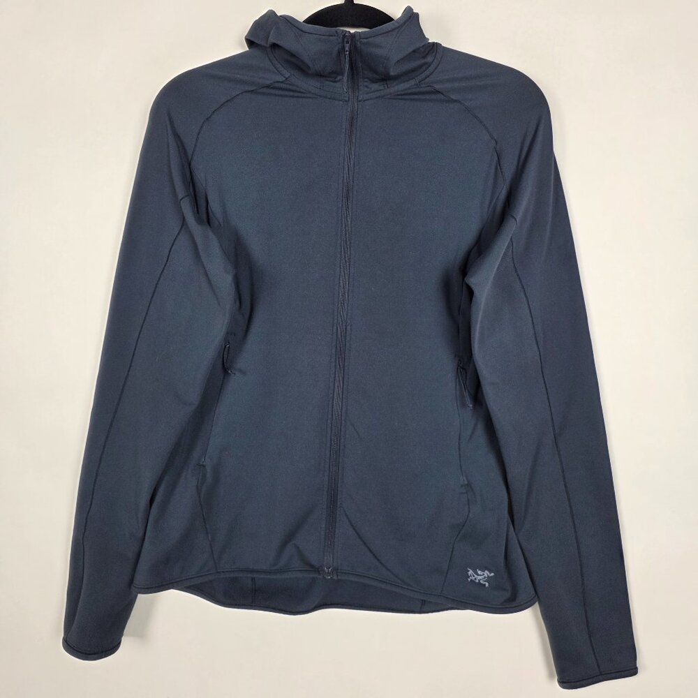 Arcteryx Stretch Activewear Womens Medium Long Sleeve Blue Full Zip Hoodie